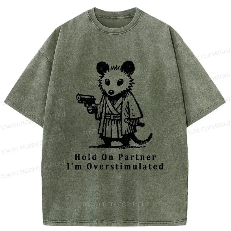 Japanese Washed Samurai T-Shirt for Summer Vacation