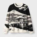 Kyoto-Lion Japanese Scenery In The Snow Christmas Ugly Sweatshirt