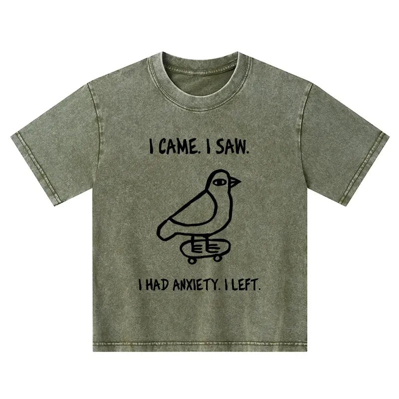 funny meme bird kids washed t-shirt