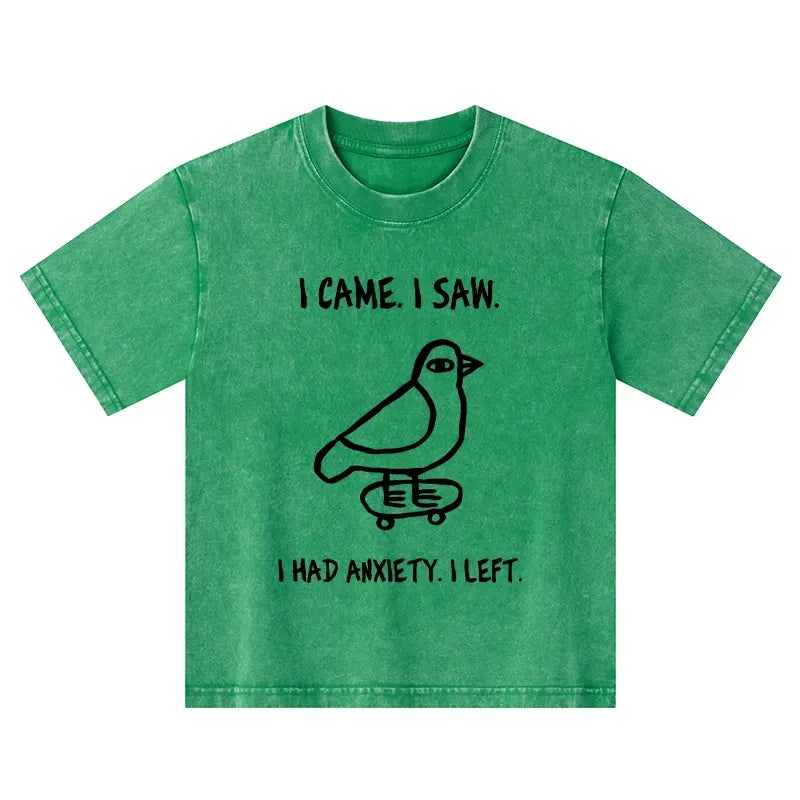 funny meme bird kids washed t-shirt