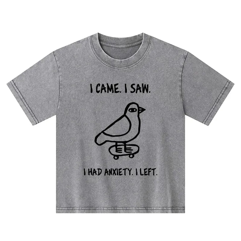 funny meme bird kids washed t-shirt