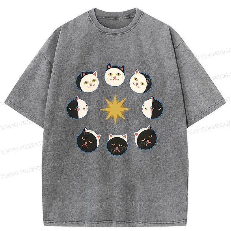 Washed Vintage Cat T-Shirt Limited Edition