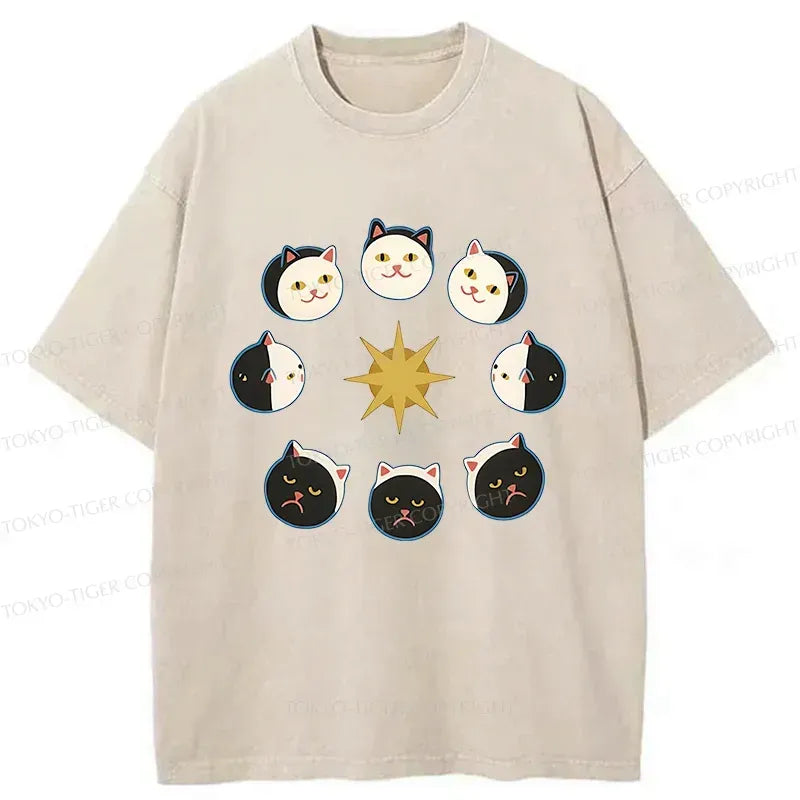 Washed Vintage Cat T-Shirt Limited Edition