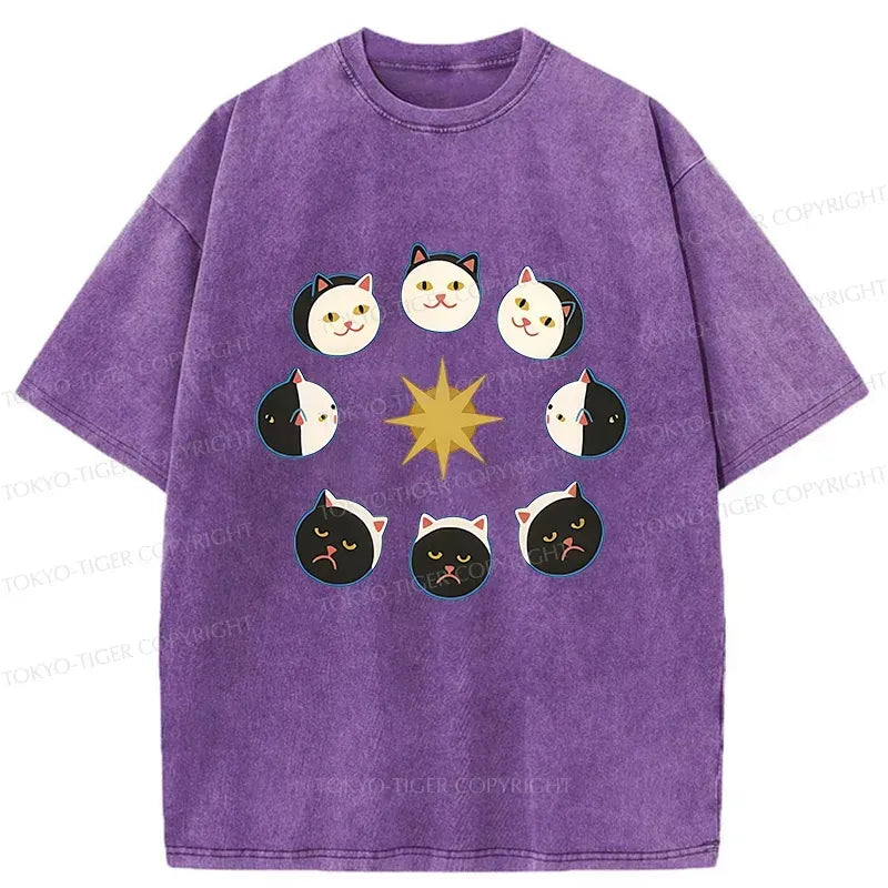 Breathable Cotton Cat T-Shirt Summer
