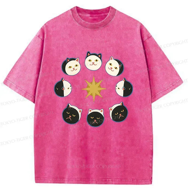 Breathable Cotton Cat T-Shirt Summer