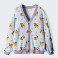Unisex Japanese Sweater with Corgi Cuties