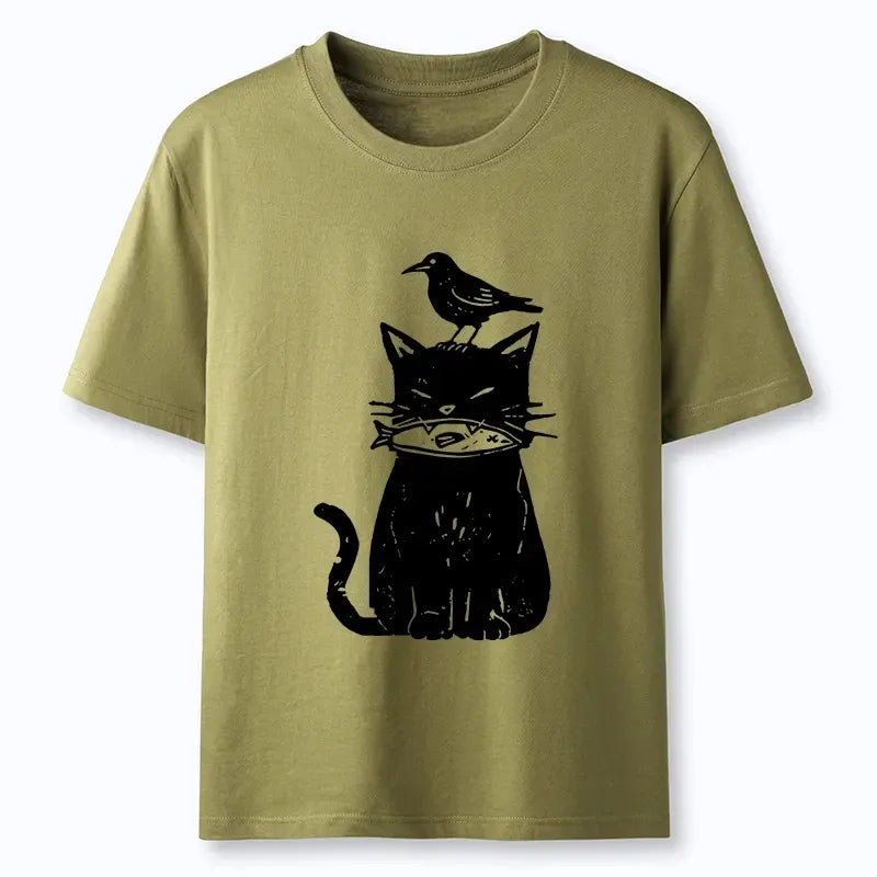 Free Shipping Kyoto-Lion Black Cat Shirt