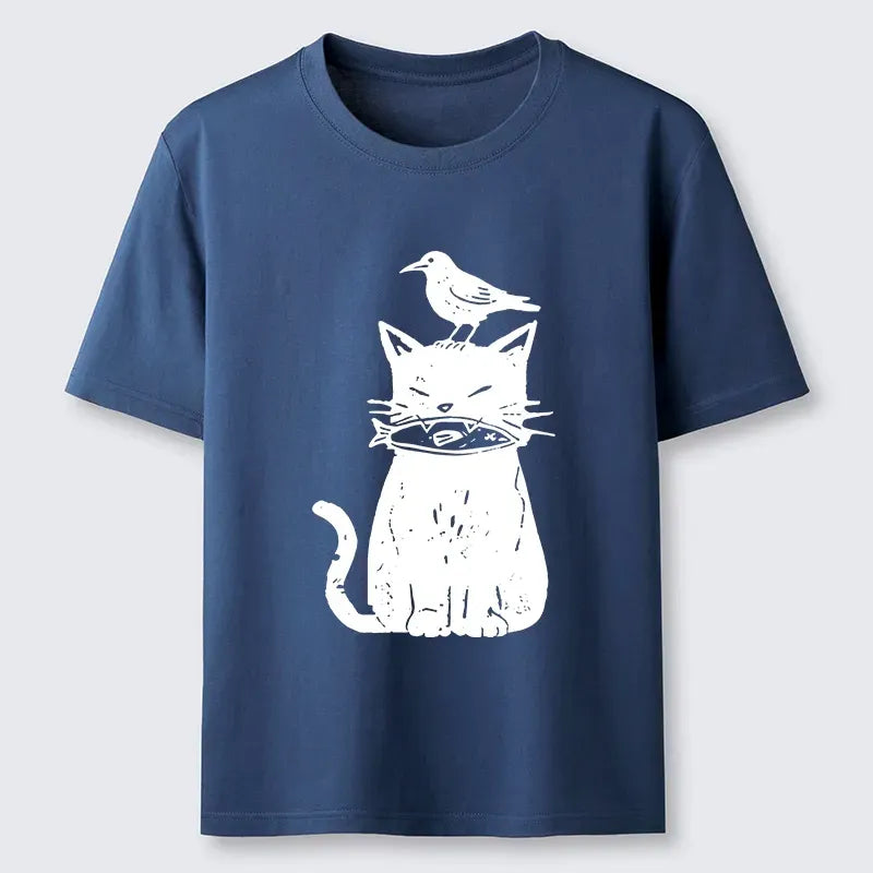 Free Shipping Kyoto-Lion Black Cat Shirt