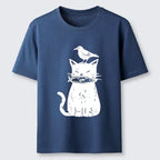 Free Shipping Kyoto-Lion Black Cat Shirt