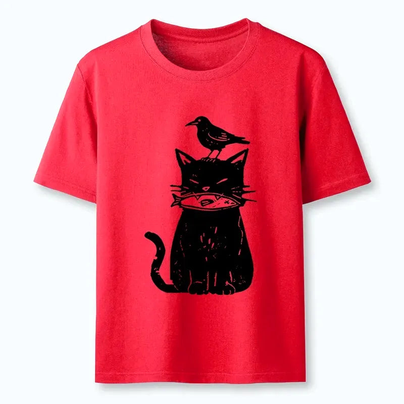 Free Shipping Kyoto-Lion Black Cat Shirt