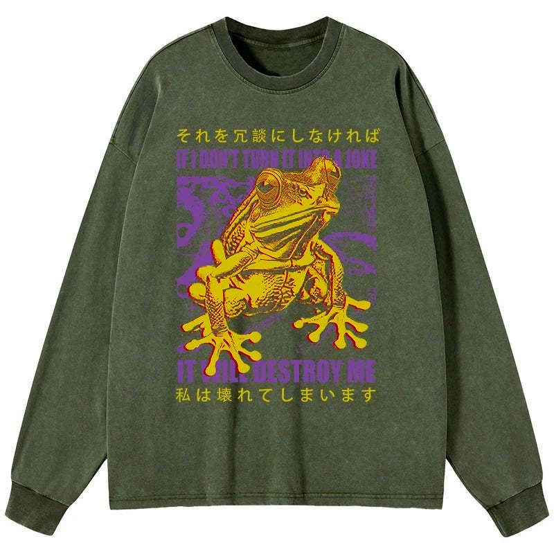 Limited Edition Unisex Frog Streetwear Long Sleeve T-Shirt