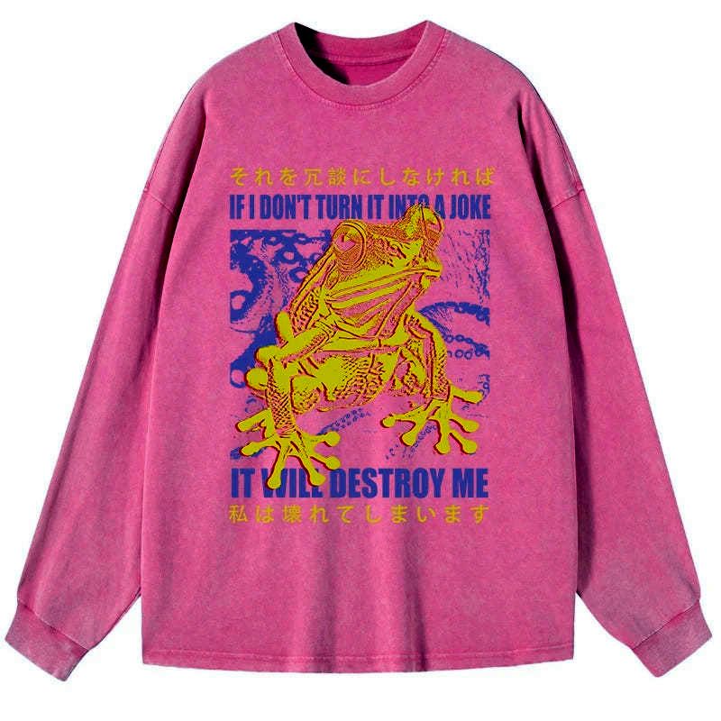 Limited Edition Unisex Frog Streetwear Long Sleeve T-Shirt