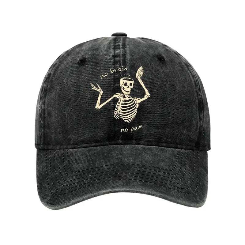 vintage skeleton cap for streetwear