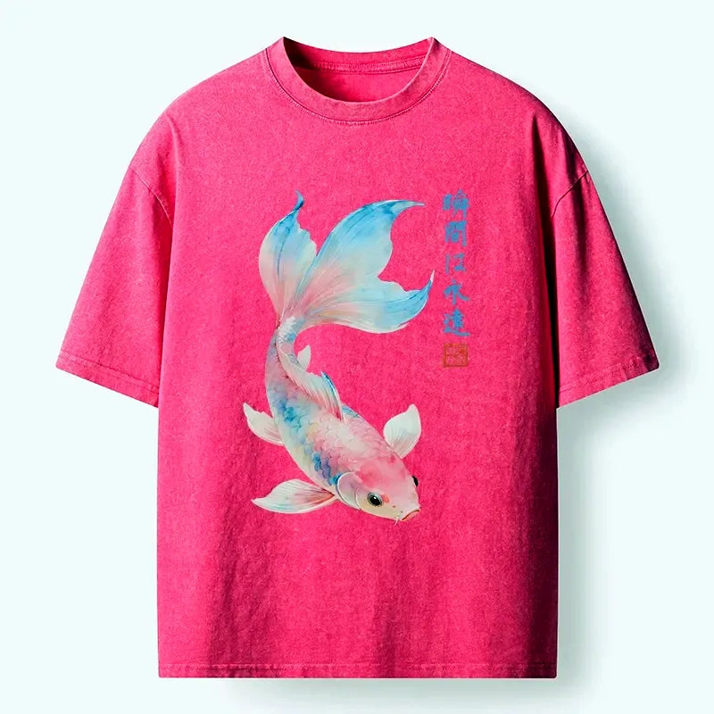 dreamy hues koi fish unisex tee