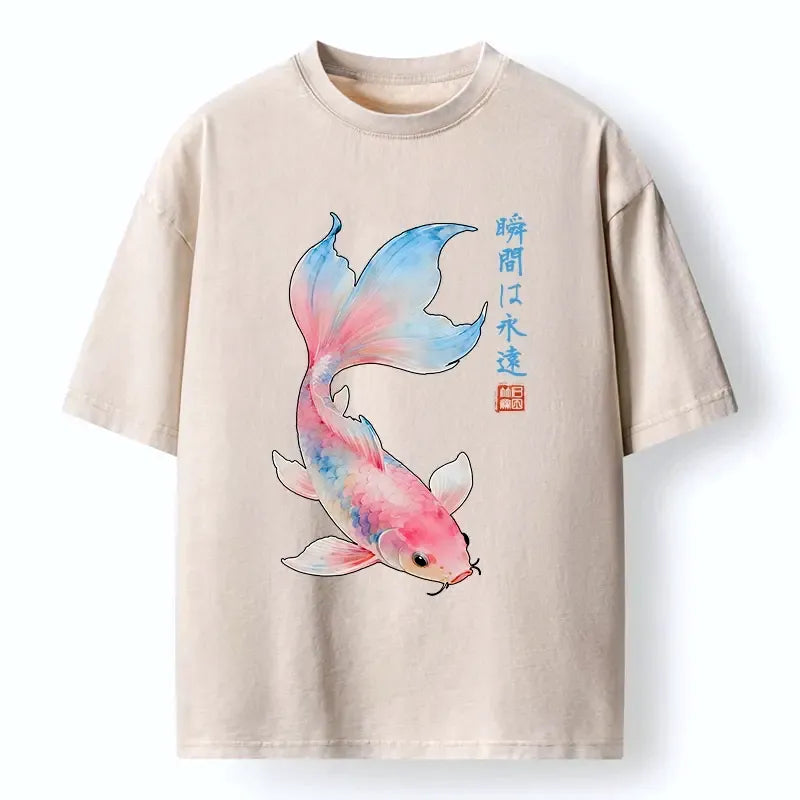 dreamy hues koi fish unisex tee