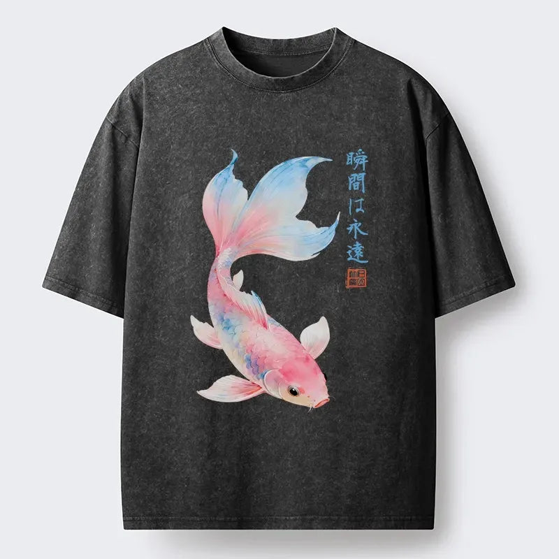 dreamy hues koi fish unisex tee