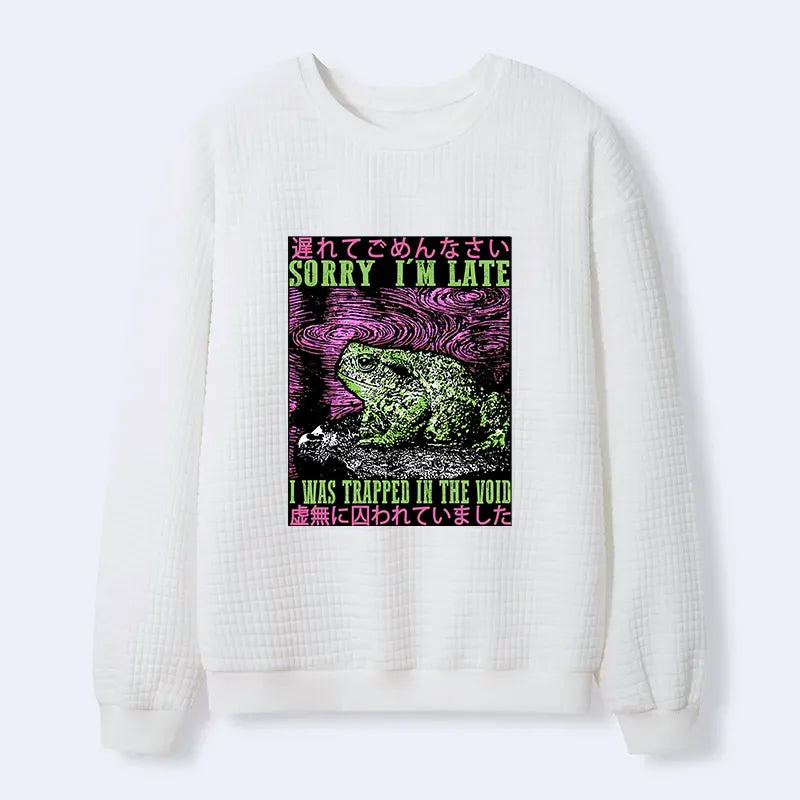 Japanese Frog Sweatshirt for Daily Wear