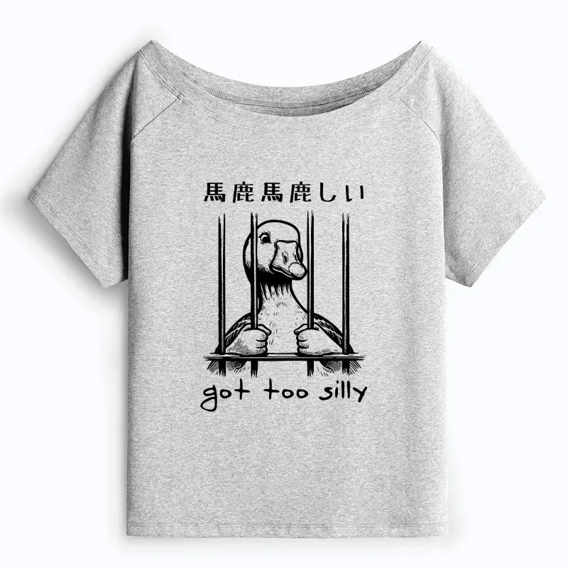 Japanese Lion Off Shoulder T-Shirt