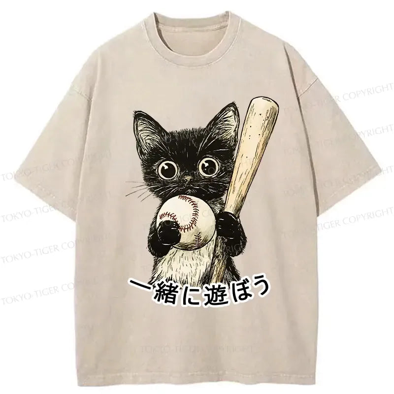 Unisex Cotton Cat T-Shirt Free Shipping