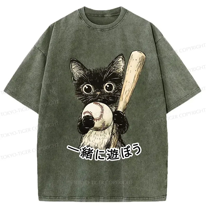 Unisex Cotton Cat T-Shirt Free Shipping