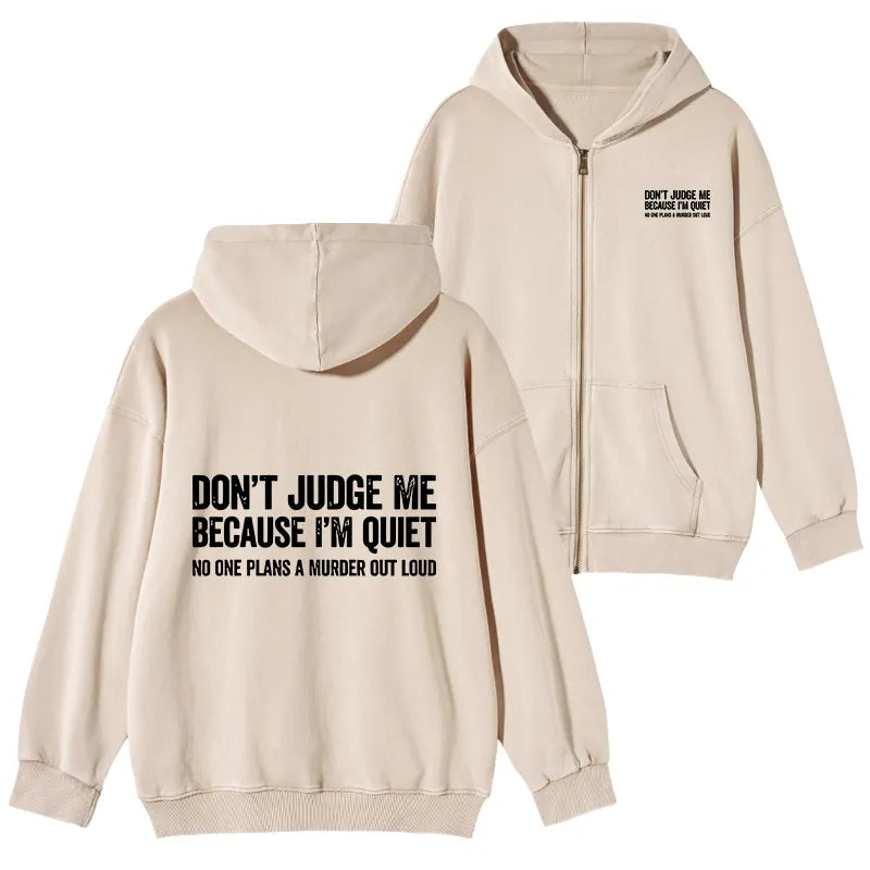 Kyoto-Lion Sarcastic Funny Quote Washed Zip Hoodie