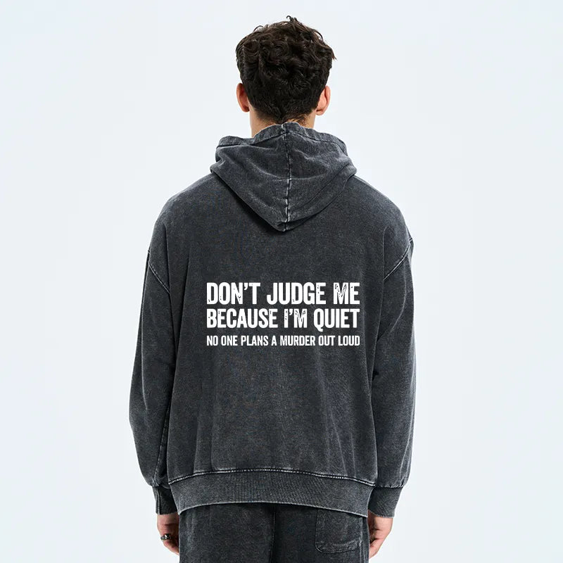Kyoto-Lion Sarcastic Funny Quote Washed Zip Hoodie