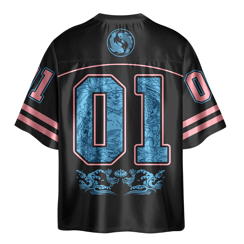 Kyoto-Lion Koi Serenity Glossy Oversized Jersey