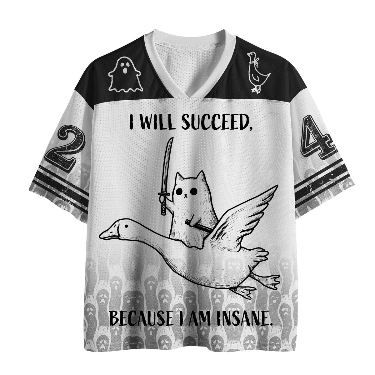 Kyoto-Lion Crazy Goose Crazier Ghosts Mesh Jersey