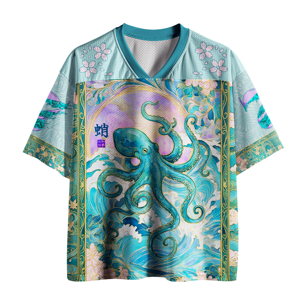 Gilded Sakura Mesh Jersey for Summer