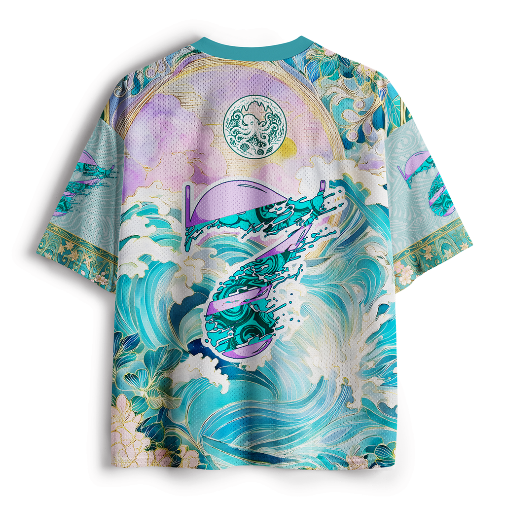 Gilded Sakura Mesh Jersey for Summer