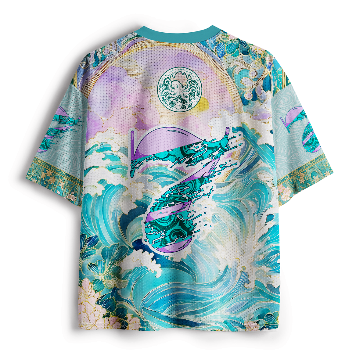 Gilded Sakura Mesh Jersey for Summer