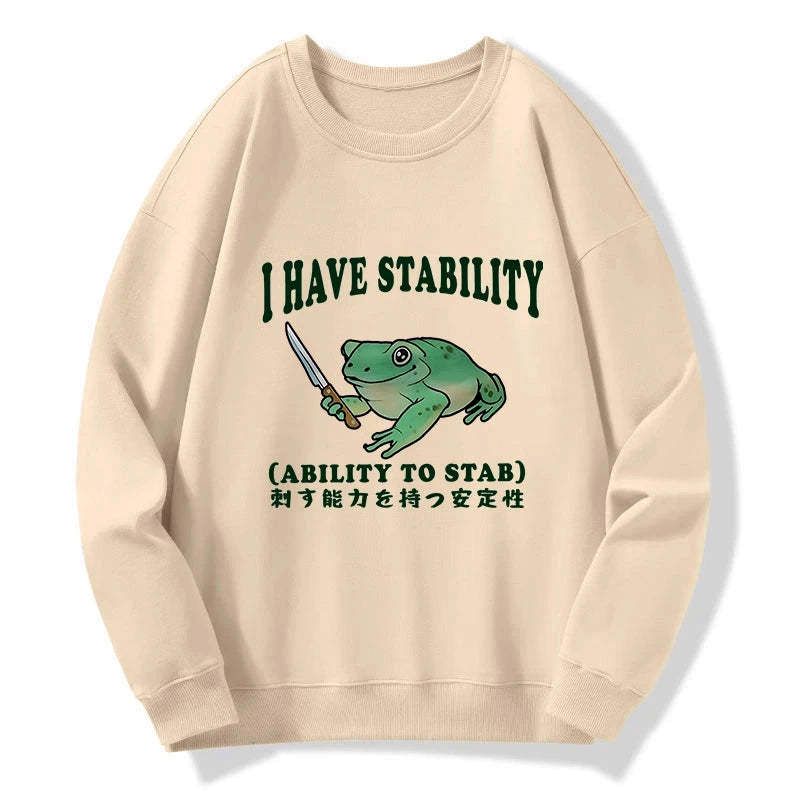 Kyoto-Lion Mentally Stable Assassin Frog Sweatshirt