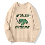 Kyoto-Lion Mentally Stable Assassin Frog Sweatshirt