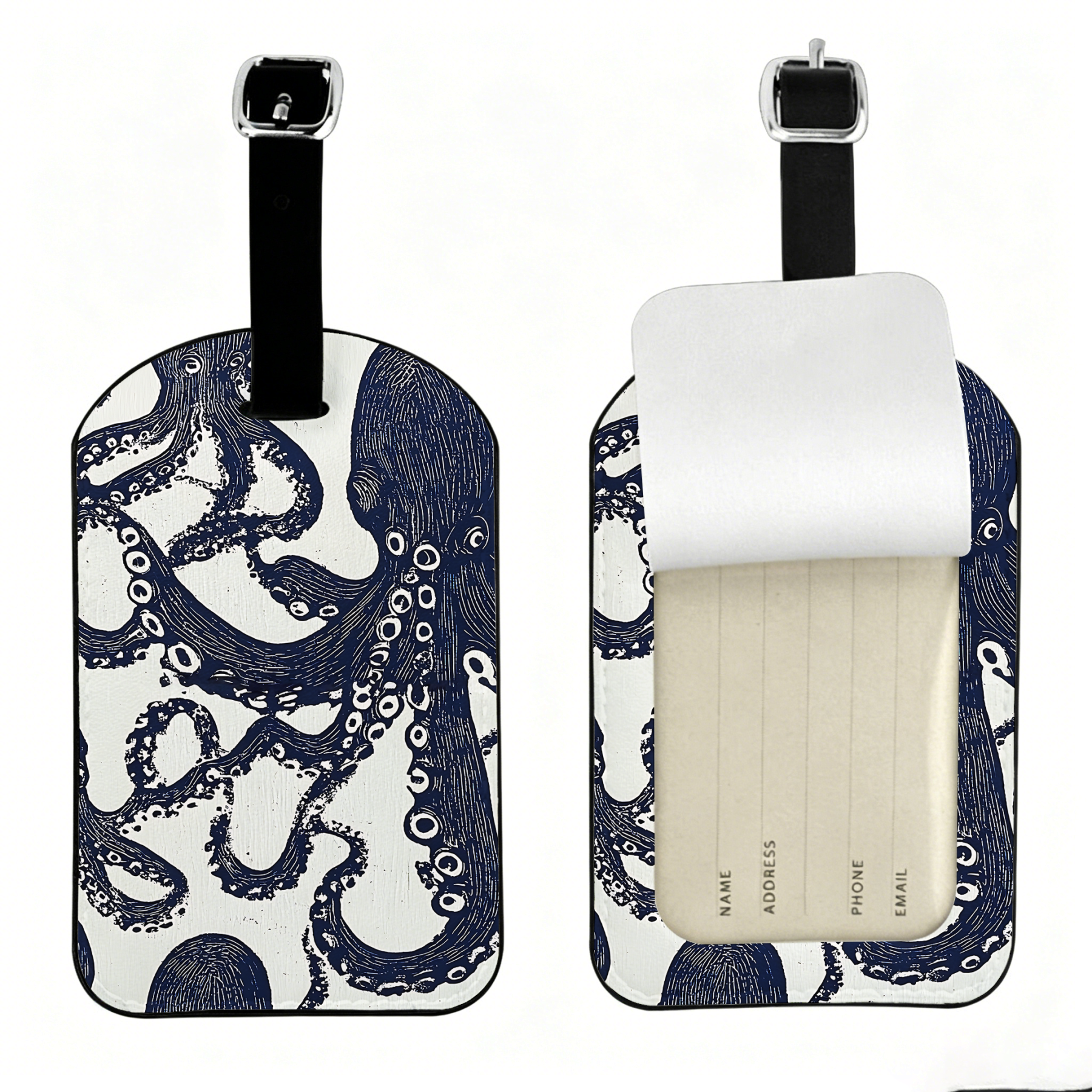 Kyoto-Lion Ocean Octopus Luggage Tag