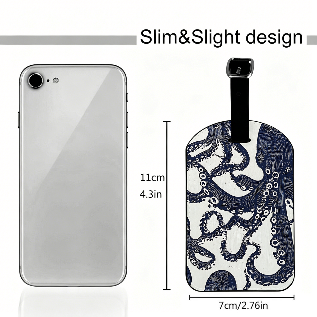 Kyoto-Lion Ocean Octopus Luggage Tag