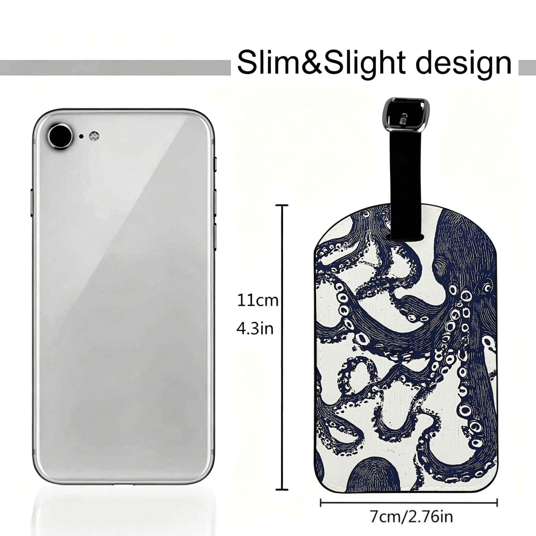 Kyoto-Lion Ocean Octopus Luggage Tag