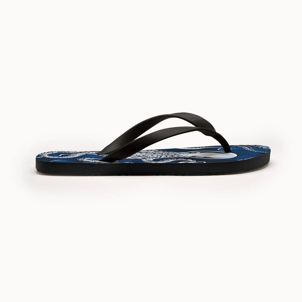 Kyoto-Lion Deep Sea Octopus Flip Flops