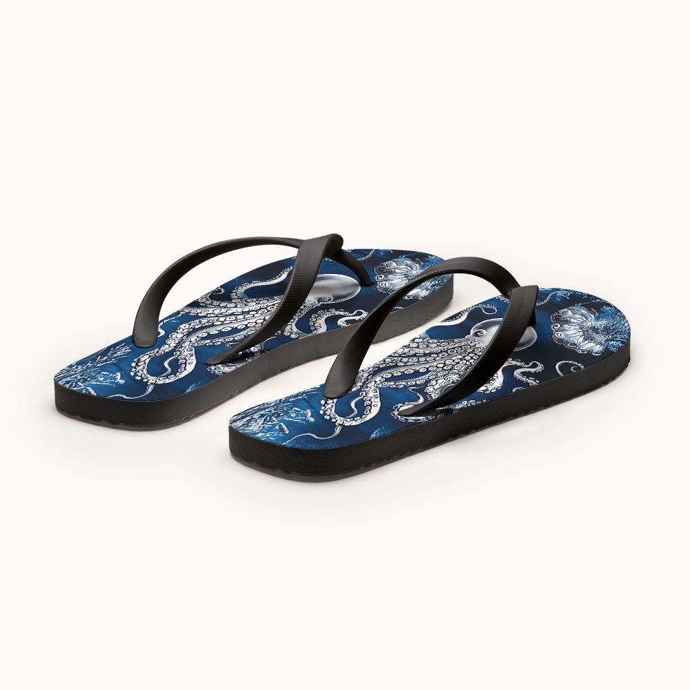 Octopus Flip Flops for Beach