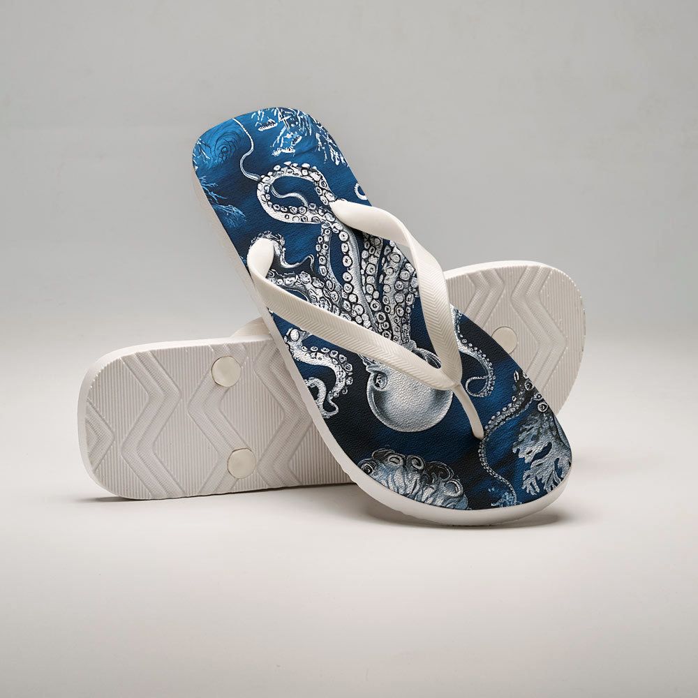 Japanese Style Octopus Flip Flops