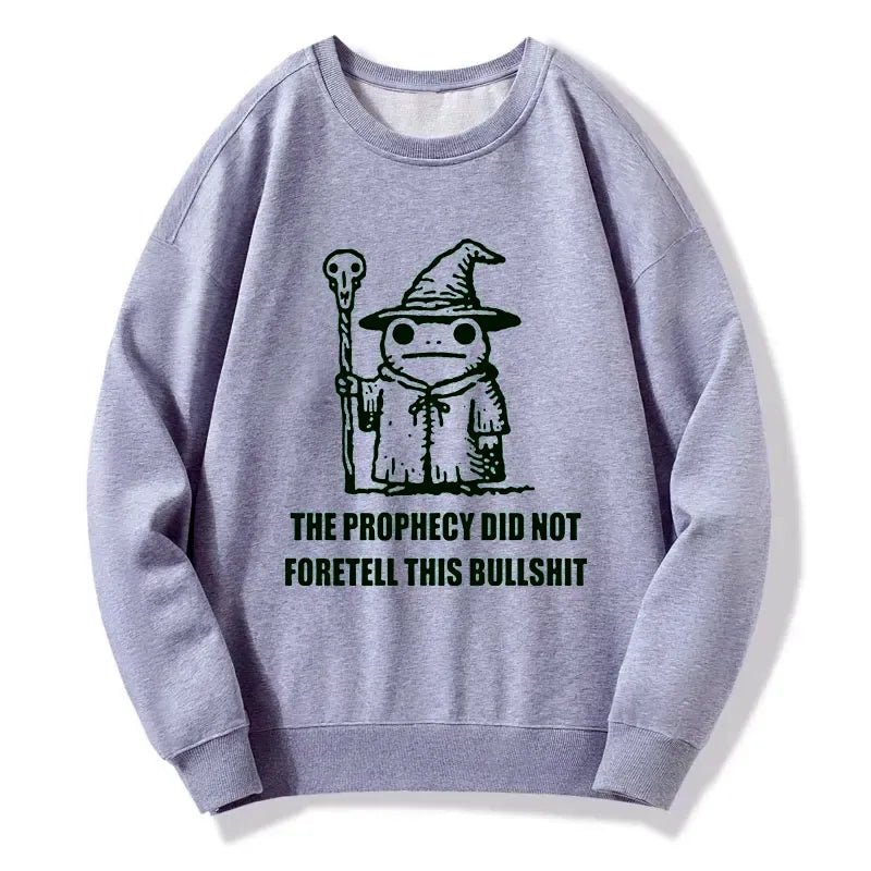 Kyoto-Lion Funny Meme Wizard Frog Weird Prophecy Classic Sweatshirt