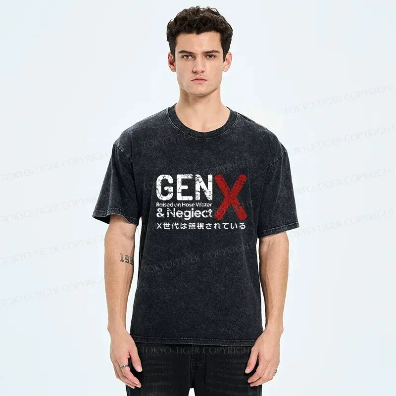 Kyoto-Lion Neglected Generation X Washed T-Shirt