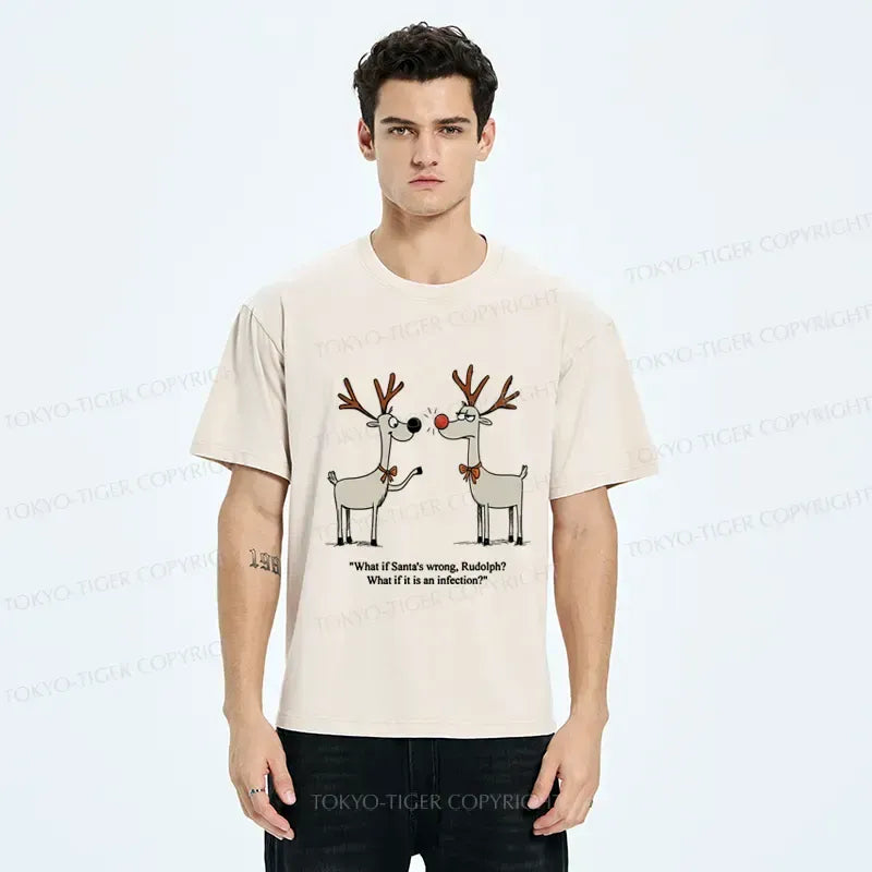 Rudolph Red Nose Washed T-Shirt