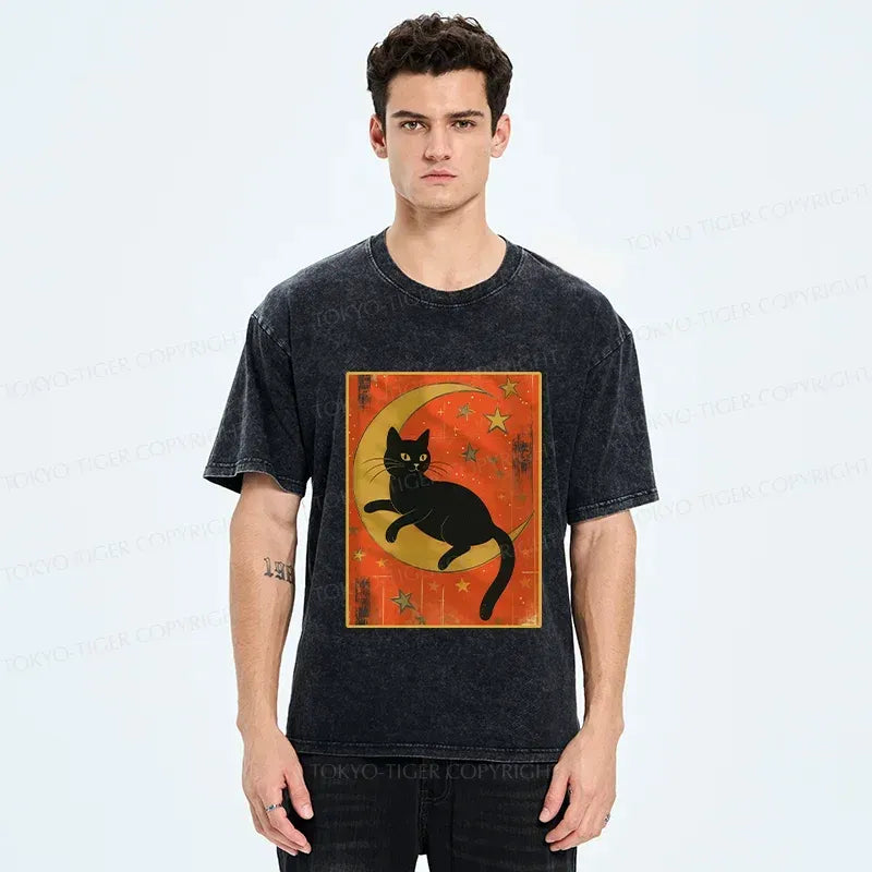 Japanese Vintage Washed T-Shirt for Daily Wear