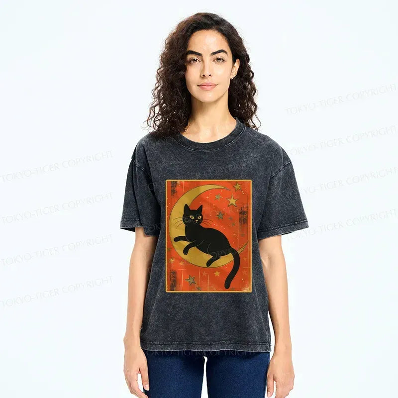 Japanese Vintage Washed T-Shirt for Daily Wear