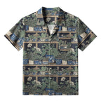 Kyoto-Lion Retro Potted Plants Aloha Hawaiian Shirt