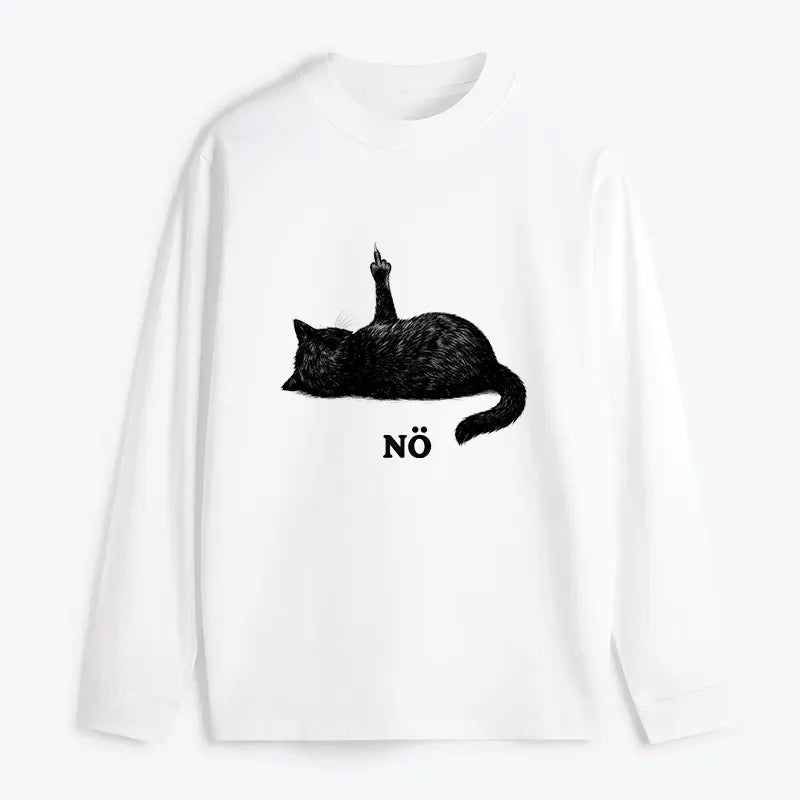 Kyoto-Lion Cat Refused Classic Long Sleeve T-Shirt