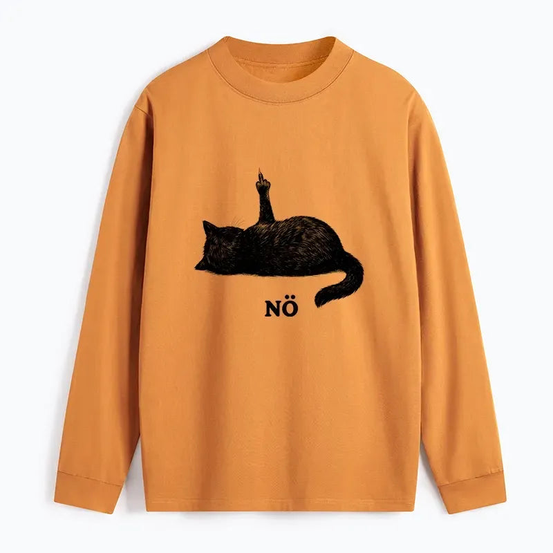 Kyoto-Lion Cat Refused Classic Long Sleeve T-Shirt
