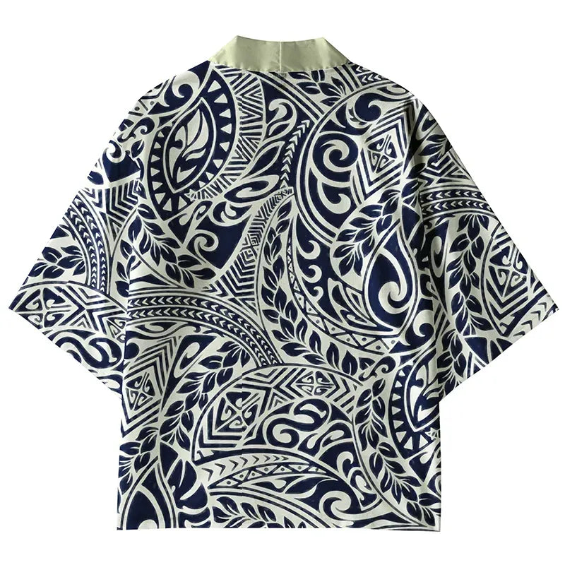 kyoto leaf pattern cardigan for daily wear