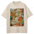 Japanese Sakura Print T-Shirt for Summer