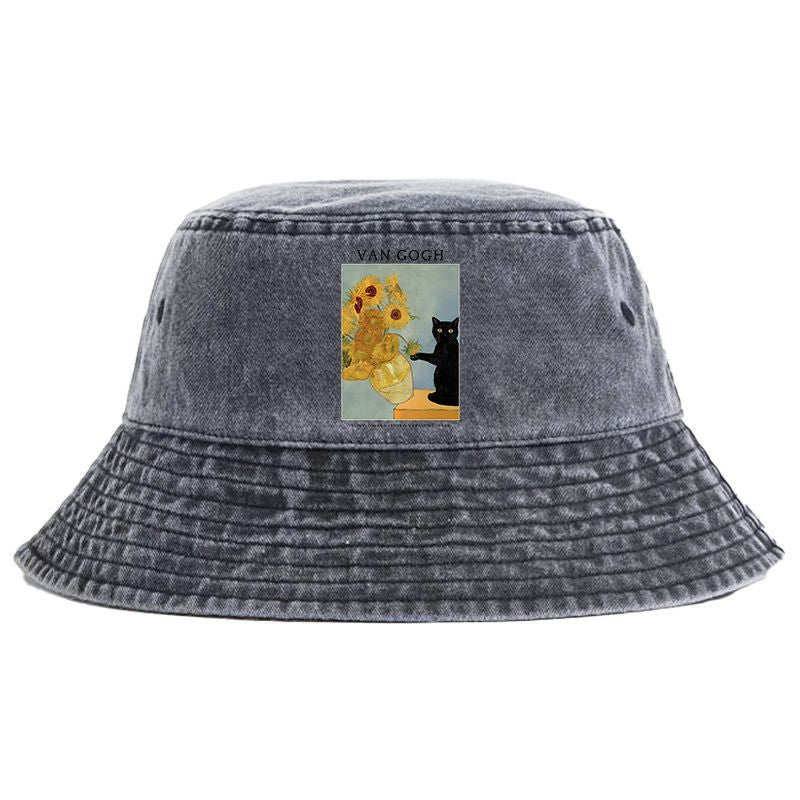 Unisex retro bucket hat for summer